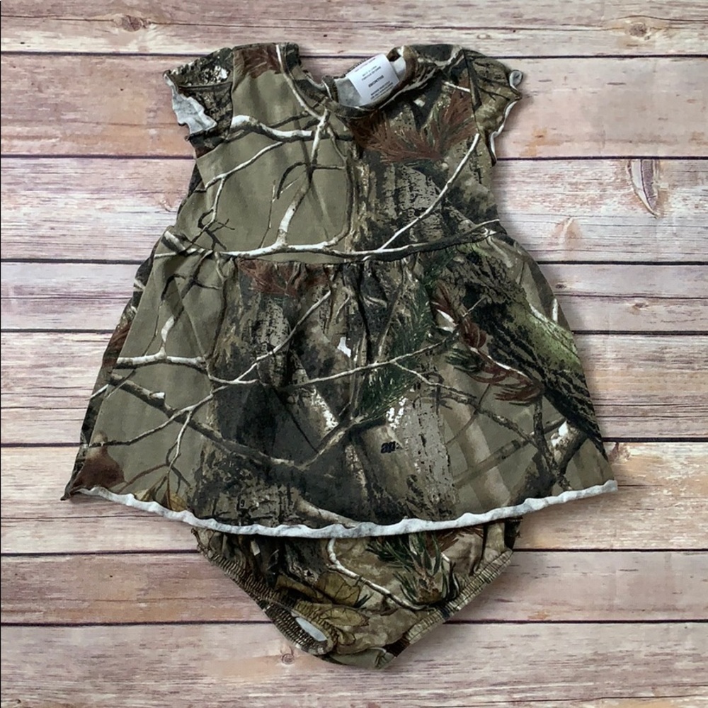 Bass Pro Camo dress with matching bloomers